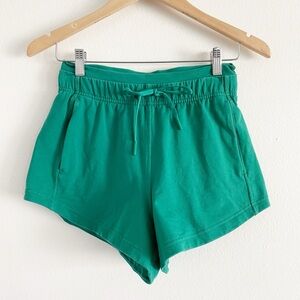Lululemon Inner Glow High Rise Shorts Cascadia Green